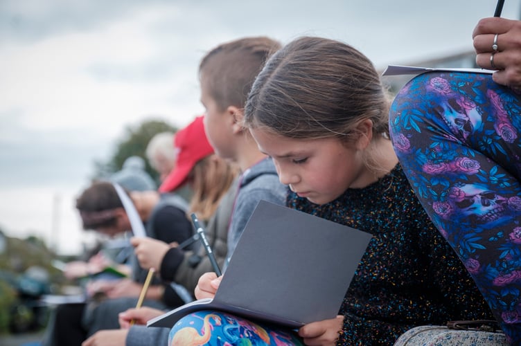 Child taking part in a StreetDraw 24 event