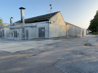 Security fencing erected around derelict Newton Abbot site