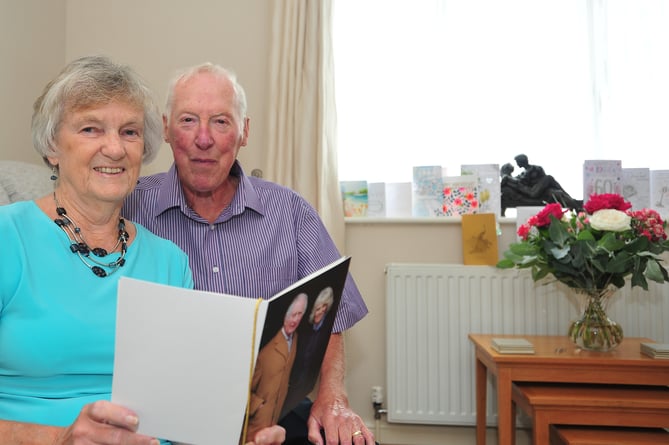 Kingsteignton diamond wedding couple Colin and Audrey Squirrell