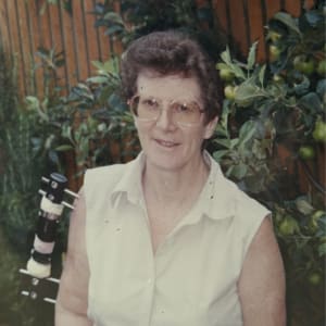 Mary Marker who was rescued by Devon Air Ambulance