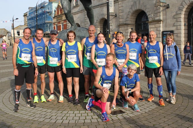 Teignbridge Trotters representation at the Truro half marathon