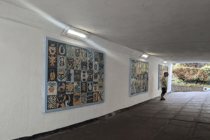 Teignmouth subway mosaics. Photo TRAIL 