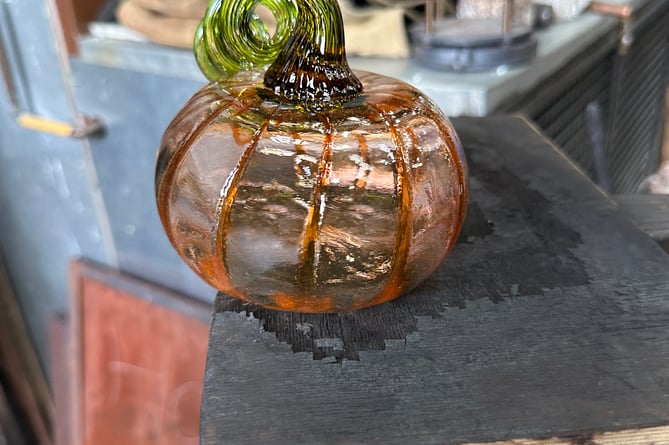 Blow your own glass pumpkin at the Teign Valley Glass Studio