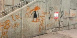 Offensive graffiti daubed on sea wall 