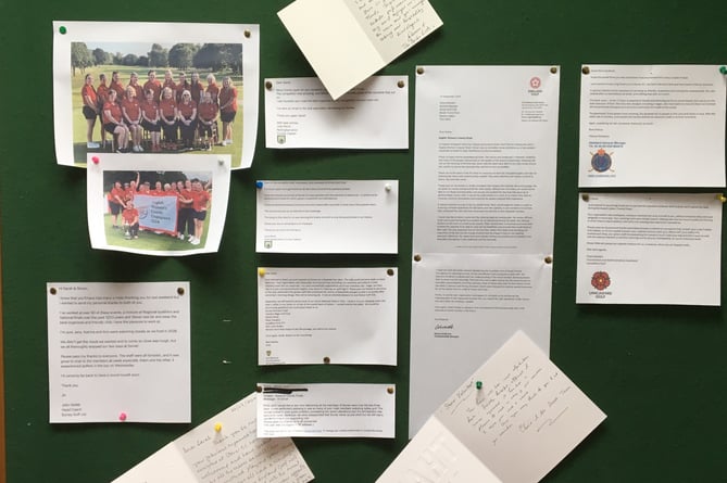 Stover GC noticeboard