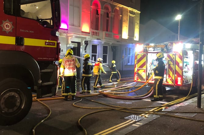 Fire at Market Fish and Chip shop in Newton Abbot