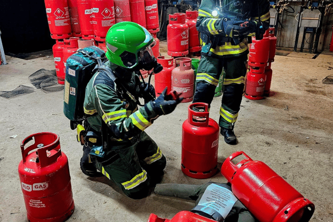 In Pictures: Firefighters hold large scale exercise at Flogas 