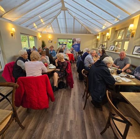 Oddfellows social group enjoy one of their regular events in Newton Abbot.