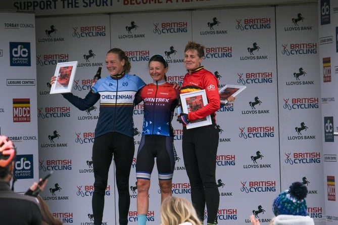 Catherine Kilburn (right) came 3rd in the V50 event