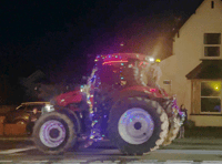 Festive tractor run raises over £1000