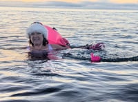 Swimmer's charity Christmas dip