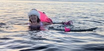 Swimmer's charity Christmas dip