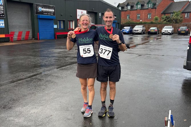 Anthea and Chris at the First Chance 10k