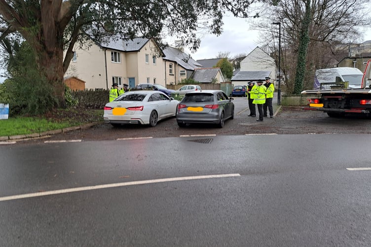 Today's speeding operation by police. Photo Ashburton police