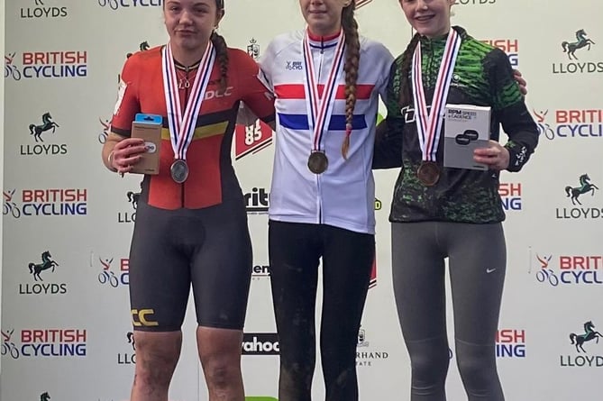 Lauren Fox on the podium in Kent