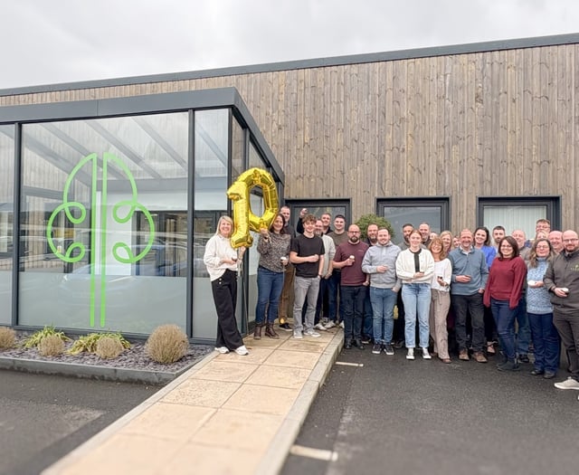 Company celebrates anniversary with charity pledge