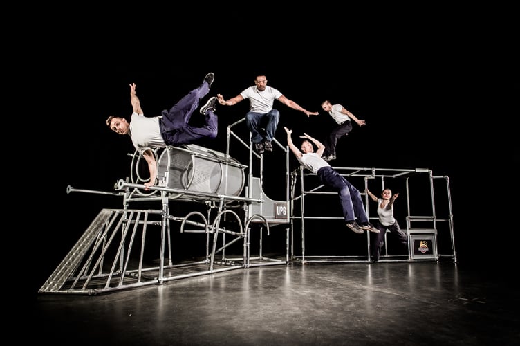 Performance Parkour is just one of the varied dance styles being demonstrated at the first TeignDance Festival (Photo Richard Baybutt)