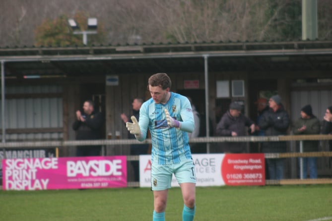 Adam Seedhouse-Evans celebrates the Buckland opener