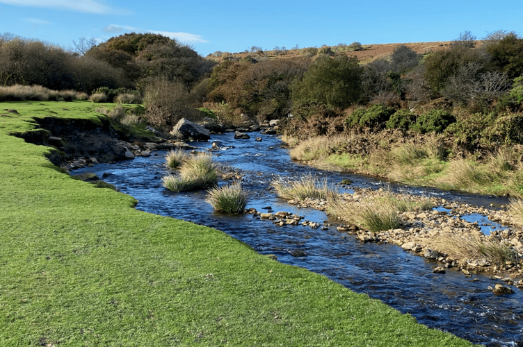 Stock image of Devon river 