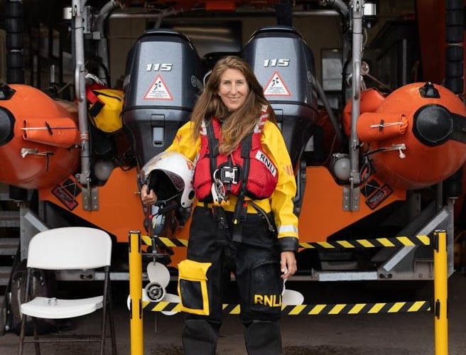 Rachel Palmer Teignmouth RNLI crew