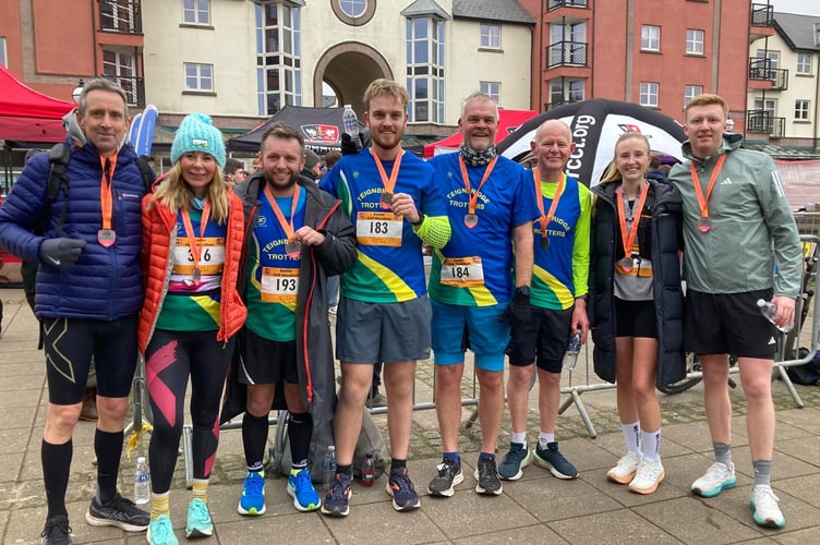 Teignbridge Trotters finishers at Exeter hal