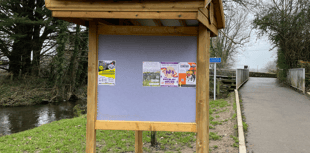 New community notice board is standing tall in park 