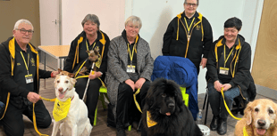 WI group's 'fabulous' February meeting with therapy dogs 