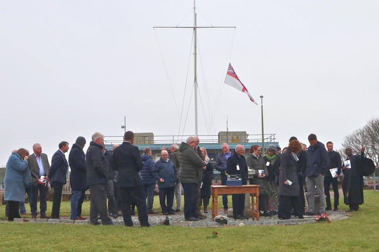 Andy Burry memorial service at RNAS Culdrose